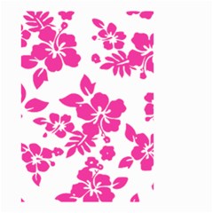 Hibiscus Pattern Pink Small Garden Flag (two Sides) by GrowBasket