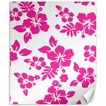 Hibiscus pattern pink Canvas 8  x 10  8.15 x9.66  Canvas - 1