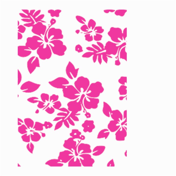 Hibiscus pattern pink Small Garden Flag (Two Sides)