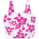 Hibiscus pattern pink Full Print Recycle Bag (XL) Front