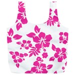 Hibiscus pattern pink Full Print Recycle Bag (XXL) Front