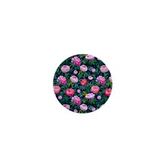 Delicate Watercolor Peony 1  Mini Buttons by SychEva