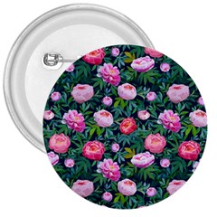 Delicate Watercolor Peony 3  Buttons by SychEva