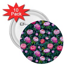 Delicate Watercolor Peony 2 25  Buttons (10 Pack)  by SychEva