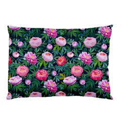 Delicate Watercolor Peony Pillow Case by SychEva