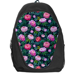 Delicate Watercolor Peony Backpack Bag by SychEva