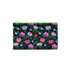 Delicate Watercolor Peony Cosmetic Bag (xs) by SychEva