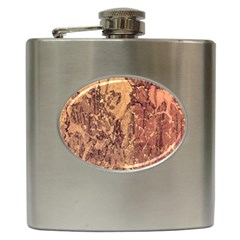 Abstract Cracked Texture Print Hip Flask (6 Oz) by dflcprintsclothing