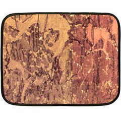 Abstract Cracked Texture Print Fleece Blanket (mini)