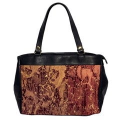 Abstract Cracked Texture Print Oversize Office Handbag