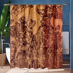 Abstract Cracked Texture Print Shower Curtain 60  X 72  (medium) 