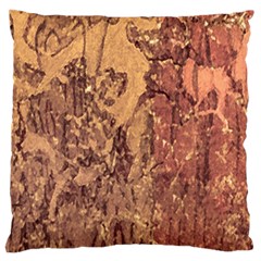 Abstract Cracked Texture Print Standard Flano Cushion Case (two Sides) by dflcprintsclothing