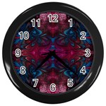 The Dragon s flames Wall Clock (Black) Front