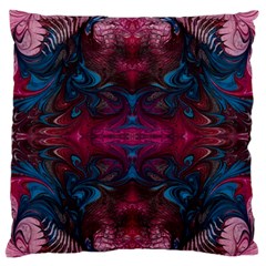 The Dragon s Flames Standard Flano Cushion Case (two Sides) by kaleidomarblingart