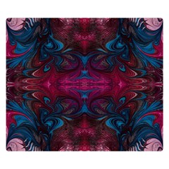 The Dragon s Flames Double Sided Flano Blanket (small)  by kaleidomarblingart