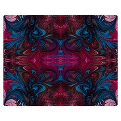 The Dragon s Flames Double Sided Flano Blanket (medium)  by kaleidomarblingart