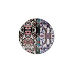 Marbling Collage Golf Ball Marker (4 Pack) by kaleidomarblingart