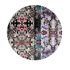 Marbling Collage Mini Round Pill Box (pack Of 3)