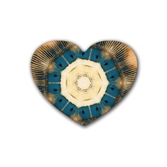 Bamboo Island Rubber Coaster (heart)  by LW323