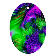 Feathery Winds Ornament (oval)