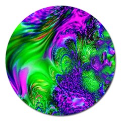 Feathery Winds Magnet 5  (round) by LW323