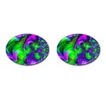 Feathery Winds Cufflinks (Oval) Front(Pair)