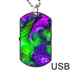 Feathery Winds Dog Tag Usb Flash (one Side) by LW323