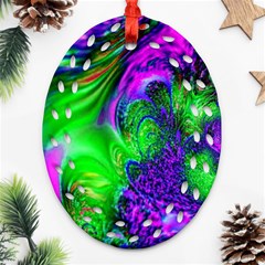 Feathery Winds Ornament (oval Filigree) by LW323