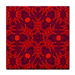 Red Rose Tile Coaster by LW323