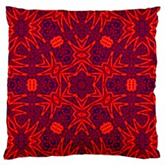 Red Rose Large Flano Cushion Case (two Sides)