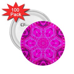 Purple Flower 2 2 25  Buttons (100 Pack)  by LW323