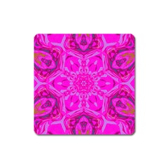 Purple Flower 2 Square Magnet