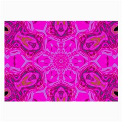 Purple Flower 2 Large Glasses Cloth (2 Sides) by LW323