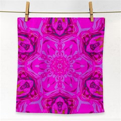 Purple Flower 2 Face Towel