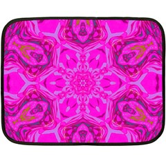 Purple Flower 2 Fleece Blanket (Mini)