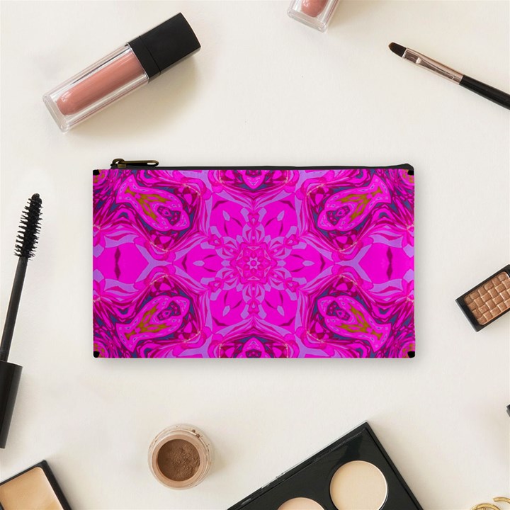 Purple Flower 2 Cosmetic Bag (Small)