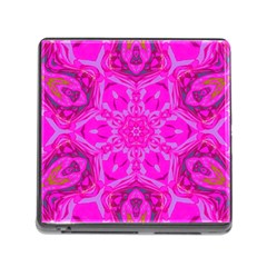 Purple Flower 2 Memory Card Reader (Square 5 Slot)