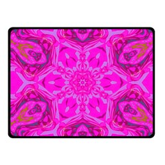 Purple Flower 2 Fleece Blanket (Small)