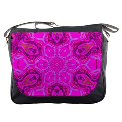 Purple Flower 2 Messenger Bag