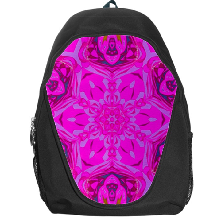 Purple Flower 2 Backpack Bag