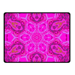 Purple Flower 2 Double Sided Fleece Blanket (Small) 