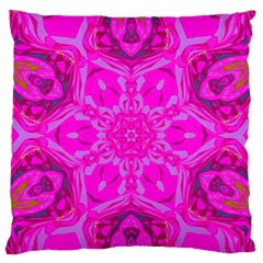 Purple Flower 2 Standard Flano Cushion Case (One Side)