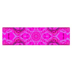 Purple Flower 2 Satin Scarf (Oblong)