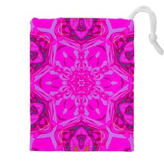 Purple Flower 2 Drawstring Pouch (4XL)