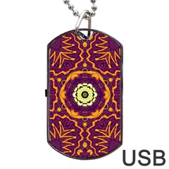 Tropical Twist Dog Tag Usb Flash (one Side) by LW323