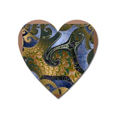 Ancient Seas Heart Magnet