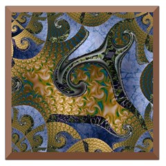 Ancient Seas Large Satin Scarf (square) by LW323