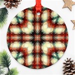 Royal Plaid Ornament (Round) Front