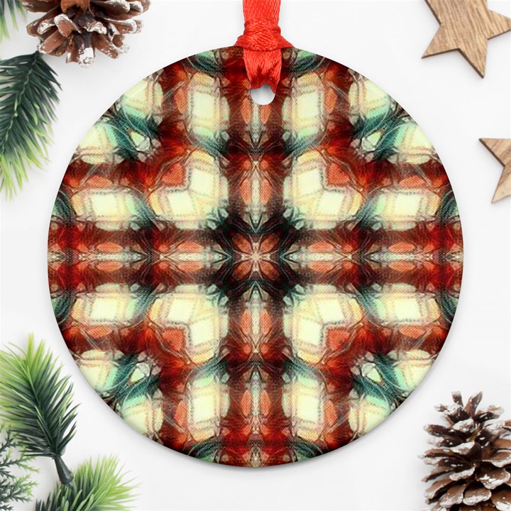 Royal Plaid Ornament (Round)