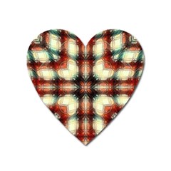 Royal Plaid Heart Magnet by LW323